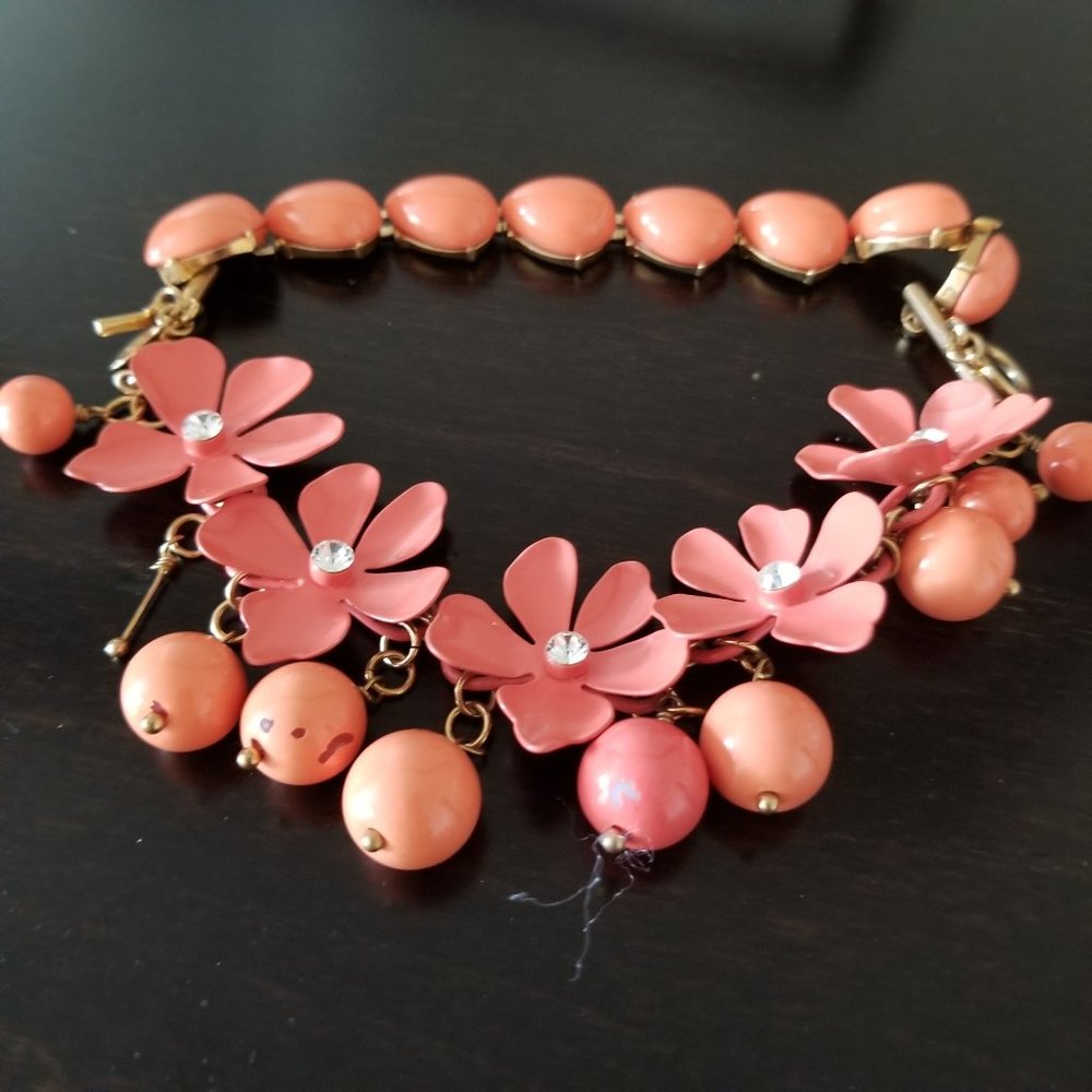 J. CREW Bracelet - Coral/Peach Floral
